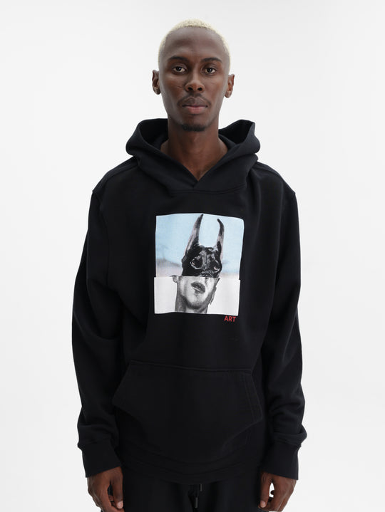 Zadig & Voltaire Sweater Hooded Sancho Light Mo Photoprint Black