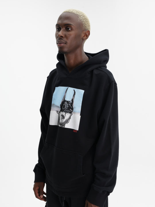 Zadig & Voltaire Sweater Hooded Sancho Light Mo Photoprint Black