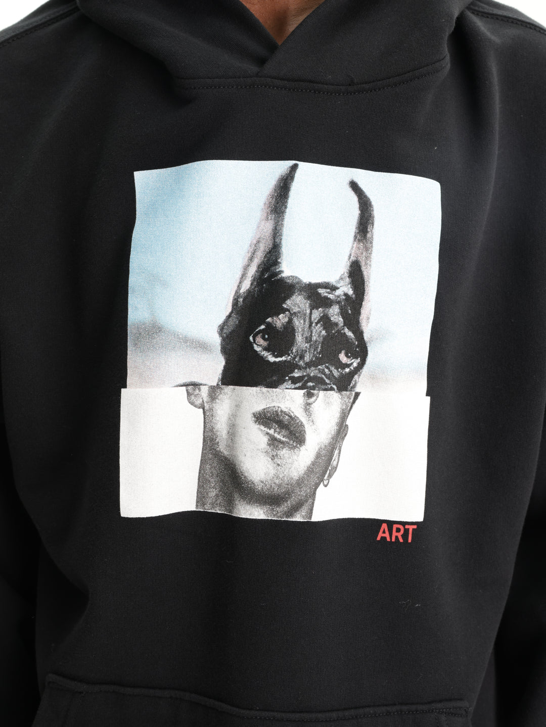 Zadig & Voltaire Sweater Hooded Sancho Light Mo Photoprint Black