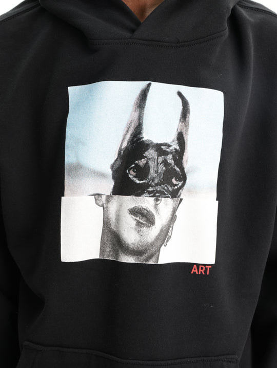 Zadig & Voltaire Sweater Hooded Sancho Light Mo Photoprint Black