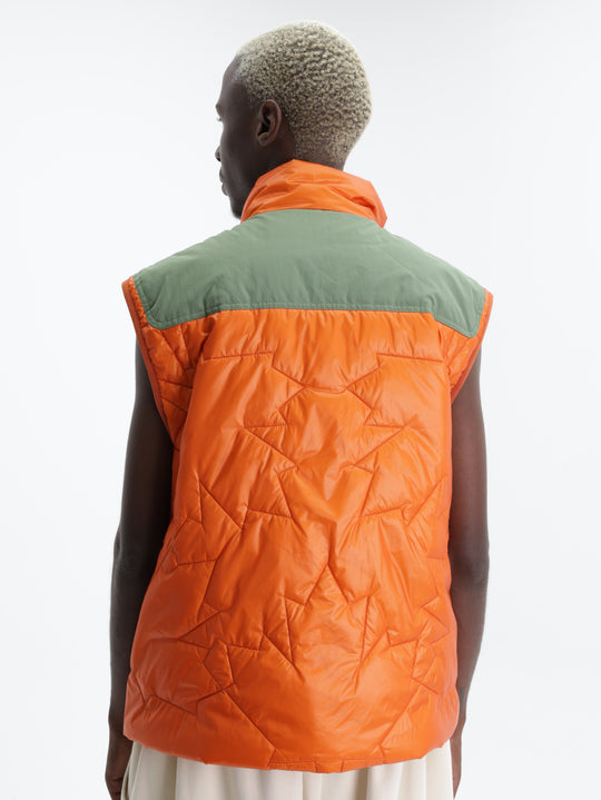 Moose Knuckles Jacket Icon Leaf Quilt Vest Kelp-Alert