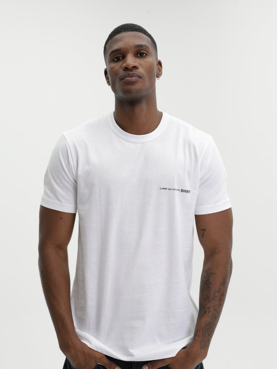 Comme Des Garcons T-Shirt Chest Logo White