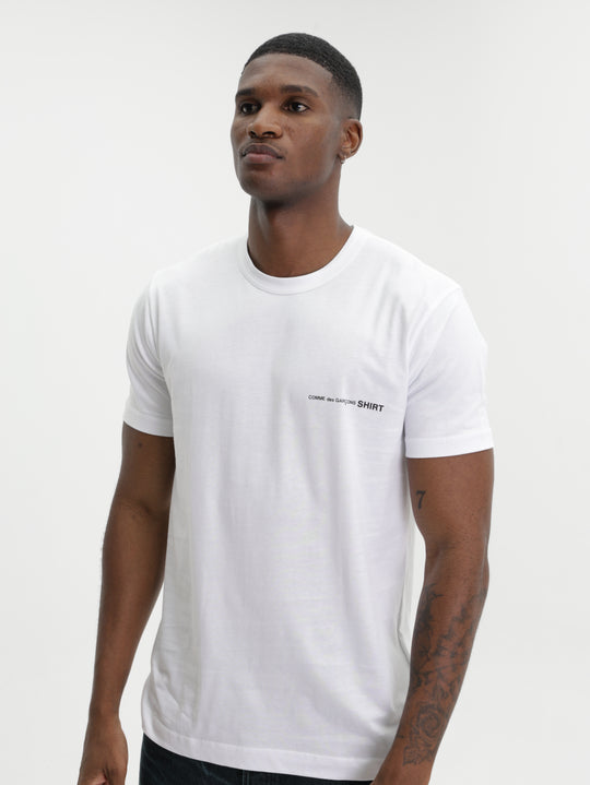 Comme Des Garcons T-Shirt Chest Logo White
