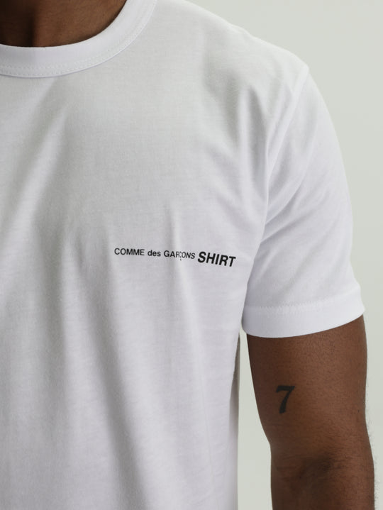 Comme Des Garcons T-Shirt Chest Logo White