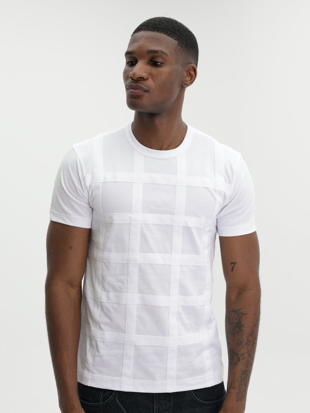 Comme Des Garcons T-Shirt Lattice White