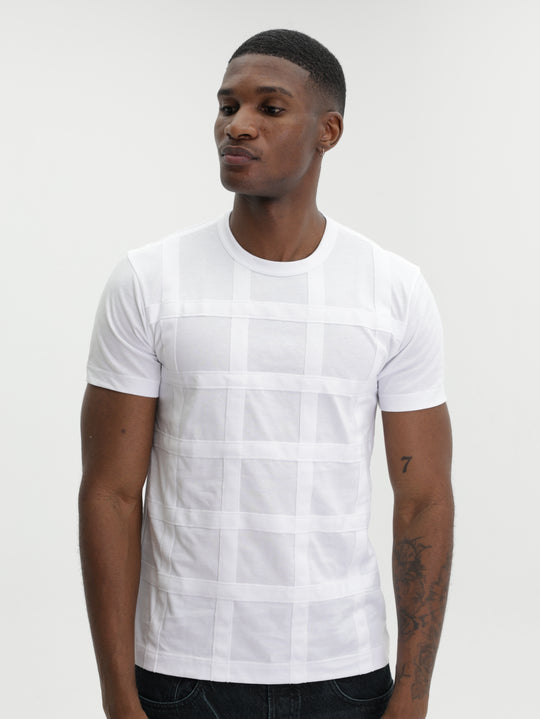 Comme Des Garcons T-Shirt Lattice White
