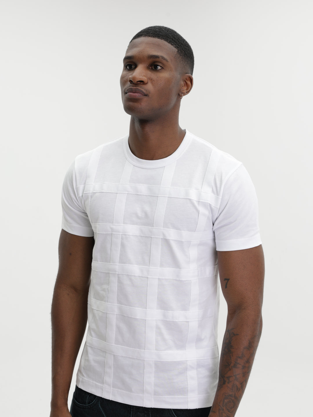 Comme Des Garcons T-Shirt Lattice White