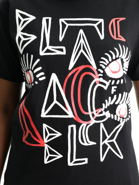 Comme Des Garcons T-Shirt Ss  Printed Graphics Black-Red