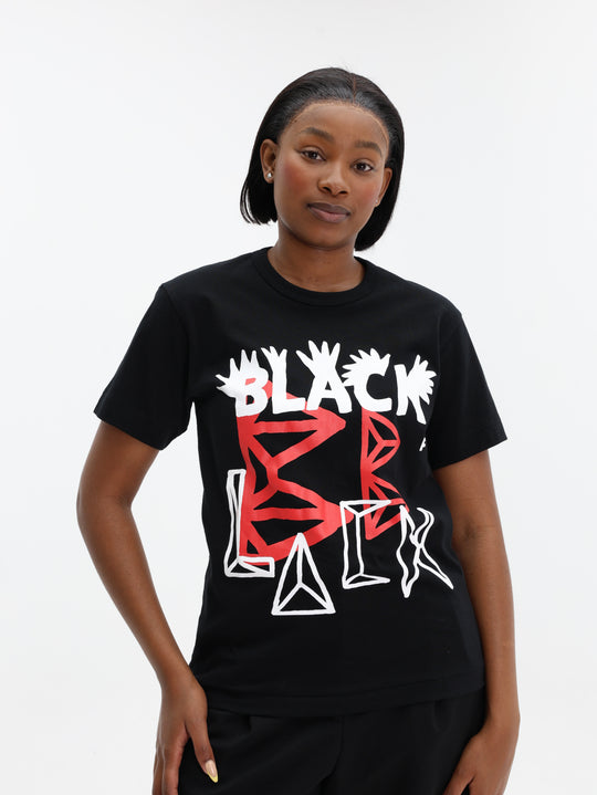 Comme Des Garcons T-Shirt Ss  Printed Graphics Black