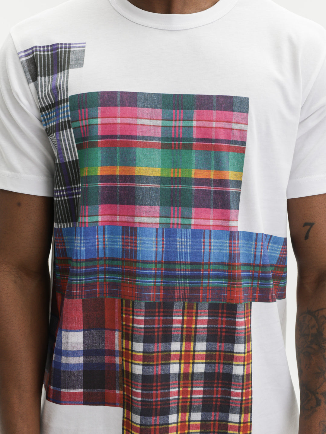 Comme Des Garcons T-Shirt Checkered White