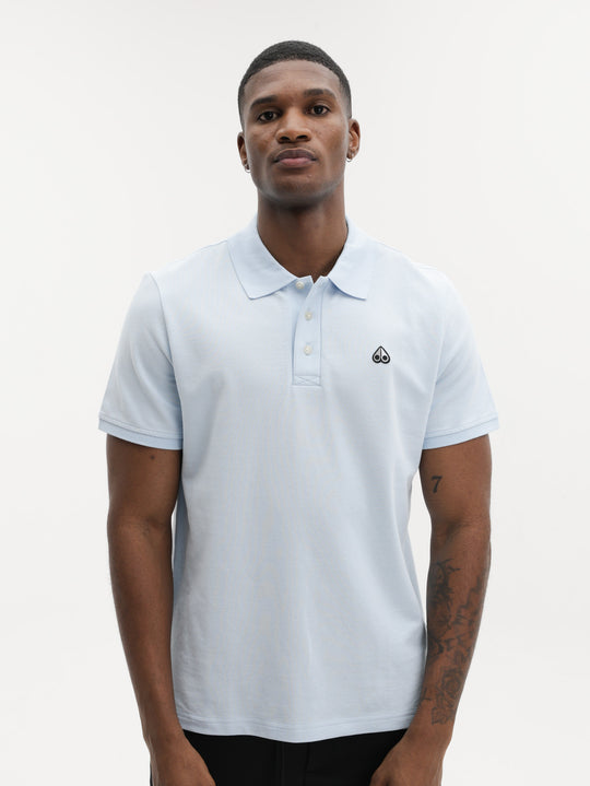 Moose Knuckles Pikue Polo Sky
