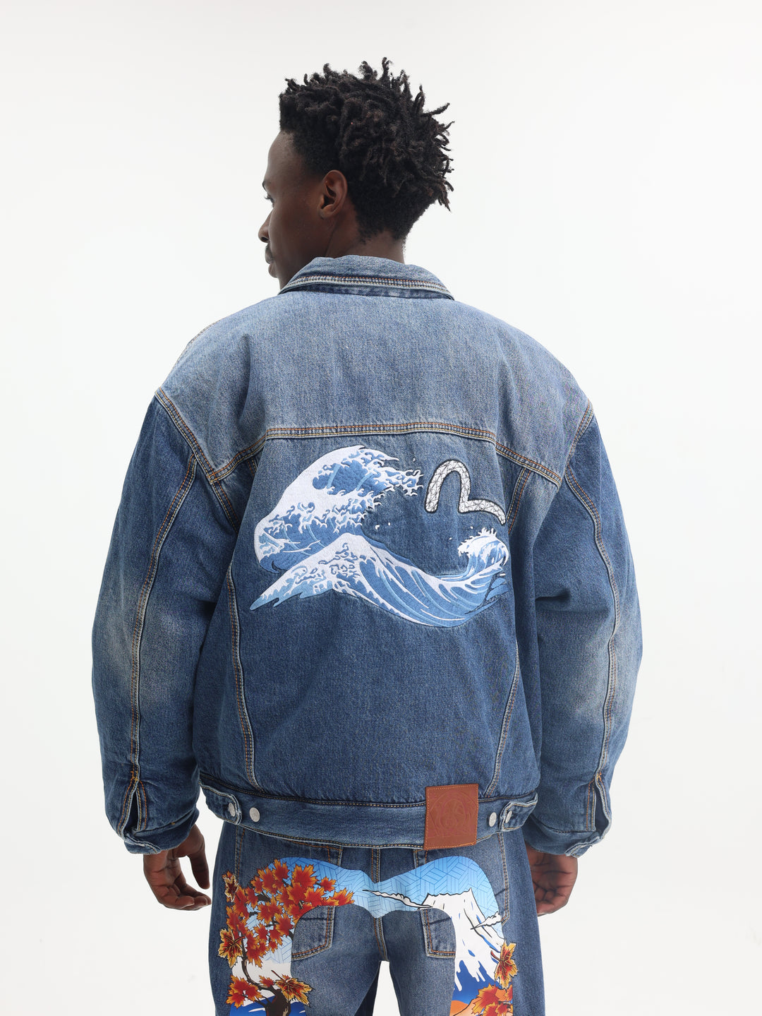 Moose Knuckles Denim Jacket Evisu X Moose Padded Denim