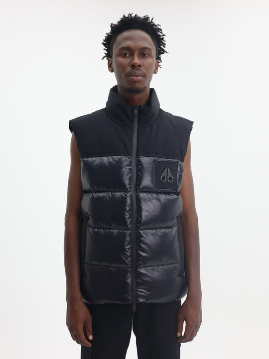 Moose Knuckles Puffer Vest Victory Peak Black