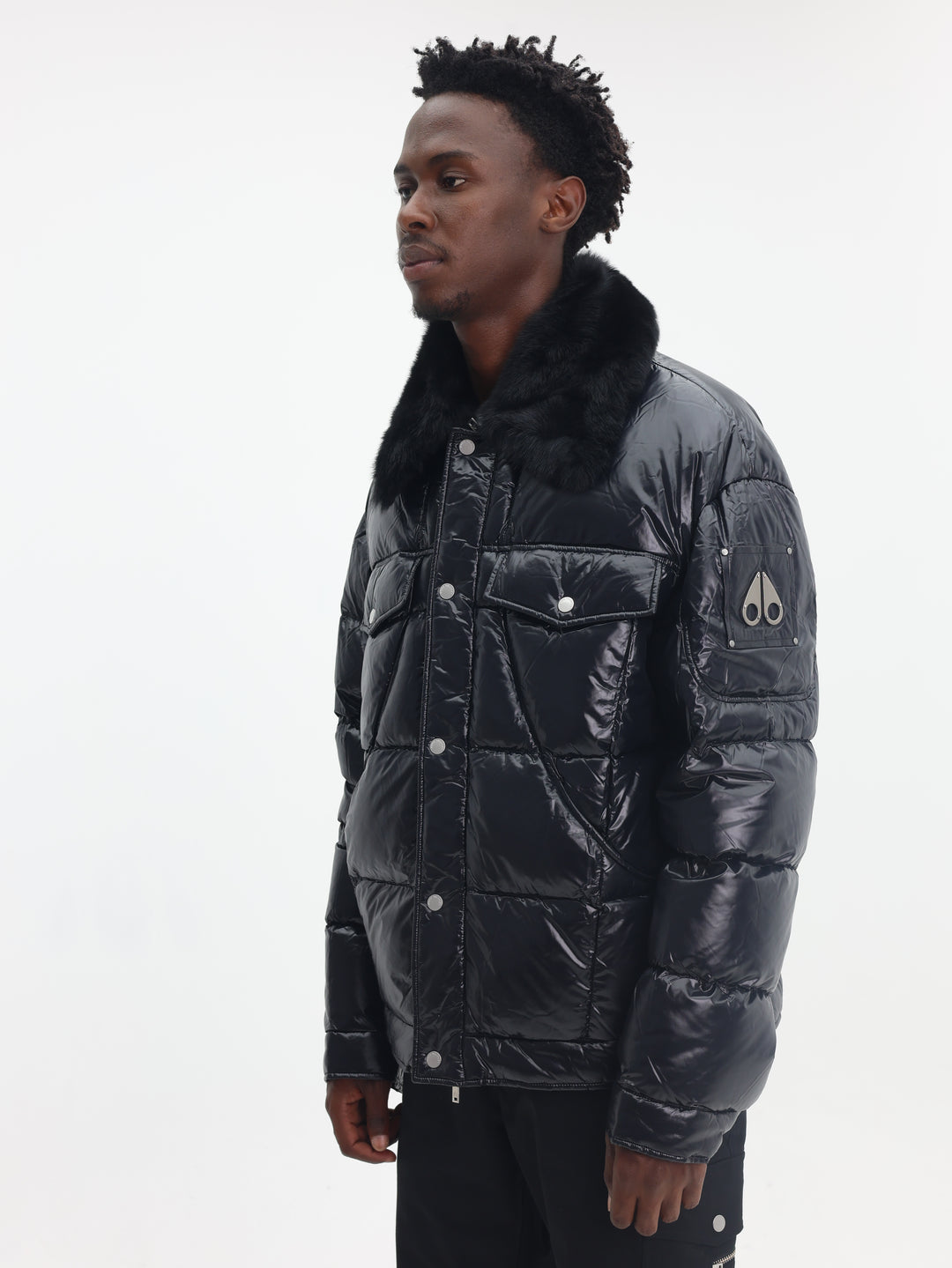 Moose Knuckles Shirt Jacket Briar Black