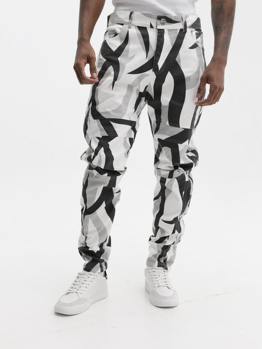 Massimo Sabbadin Pants All Over Print White