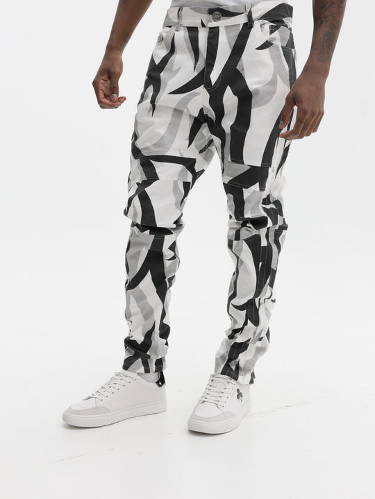 Massimo Sabbadin Pants All Over Print White