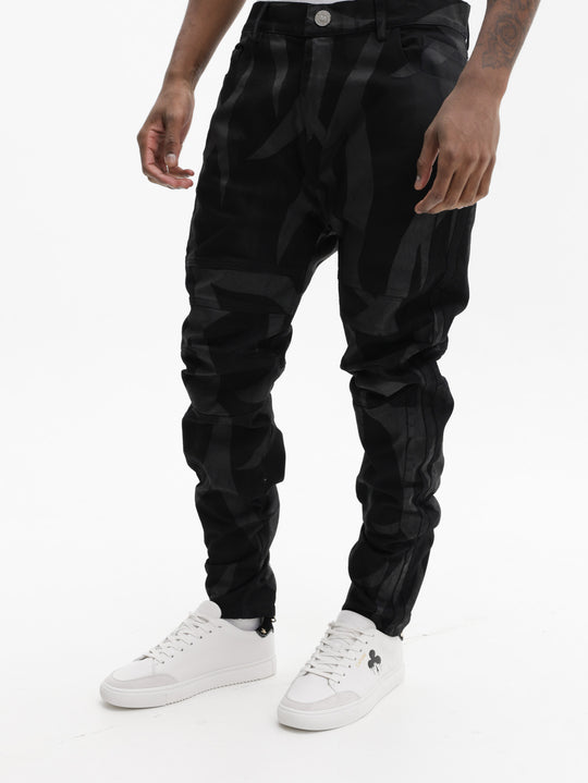 Massimo Sabbadin Pants All Over Print Black
