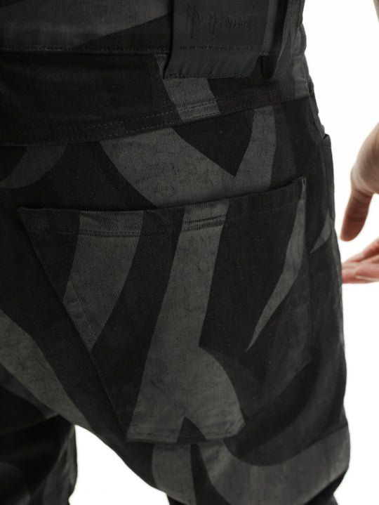 Massimo Sabbadin Pants All Over Print Black