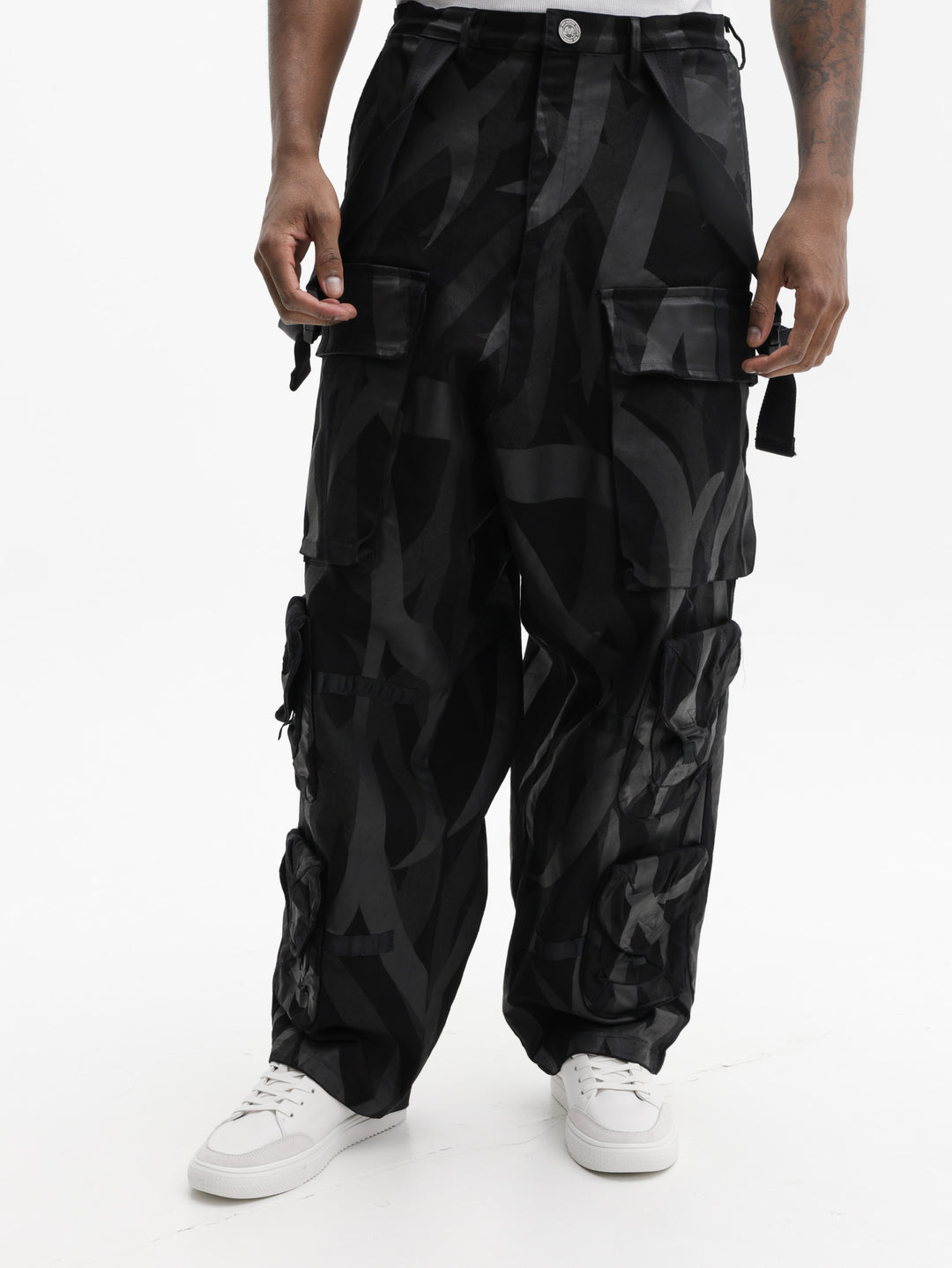Massimo Sabbadin Cargo Pants Aop Black