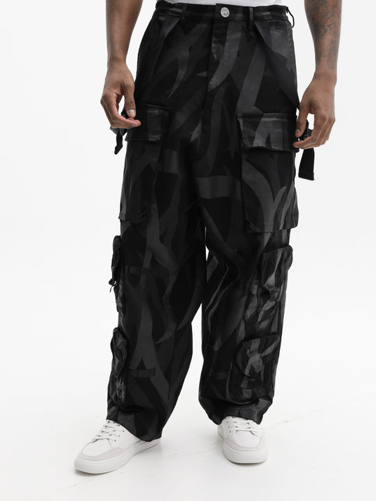 Massimo Sabbadin Cargo Pants Aop Black