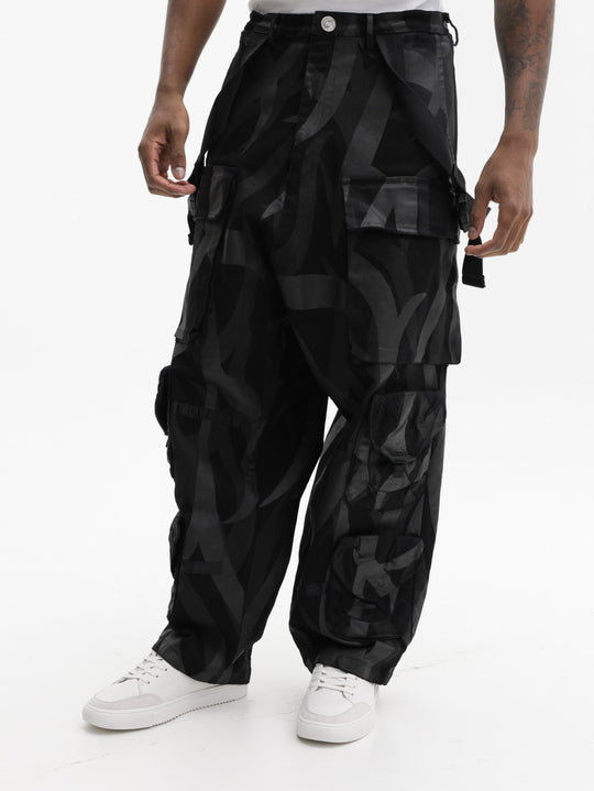 Massimo Sabbadin Cargo Pants Aop Black