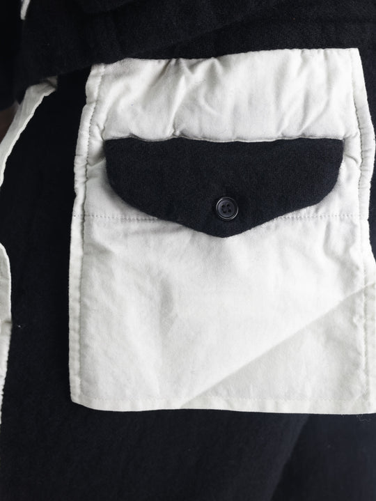 Comme Des Garcons Pants Two Tone Black-White