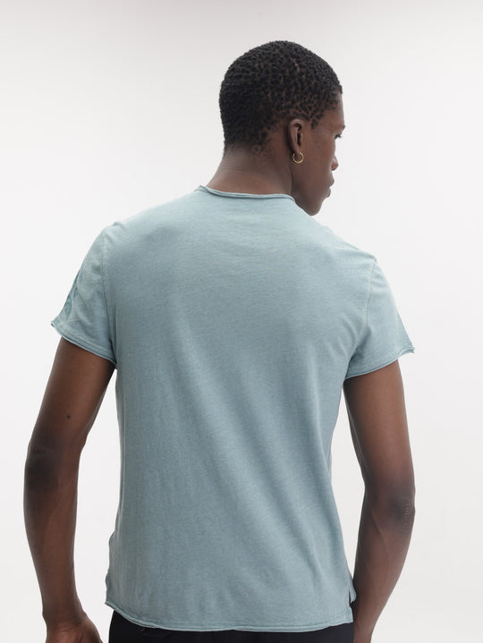 Zadig & Voltaire T-Shirt Monastir Henley Arrow Green