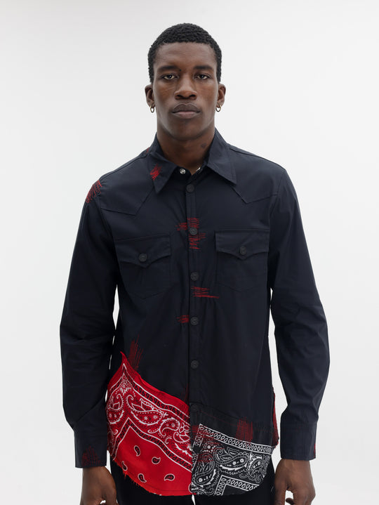 Massimo Sabbadin Shirt Double Pocket Black