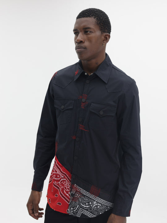 Massimo Sabbadin Shirt Double Pocket Black