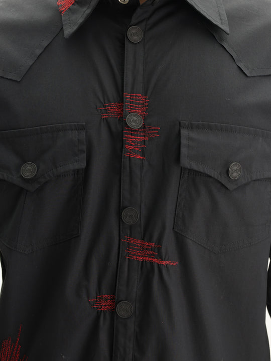 Massimo Sabbadin Shirt Double Pocket Black