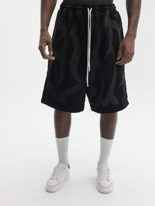 Massimo Sabbadin Shorts All Over Print Black
