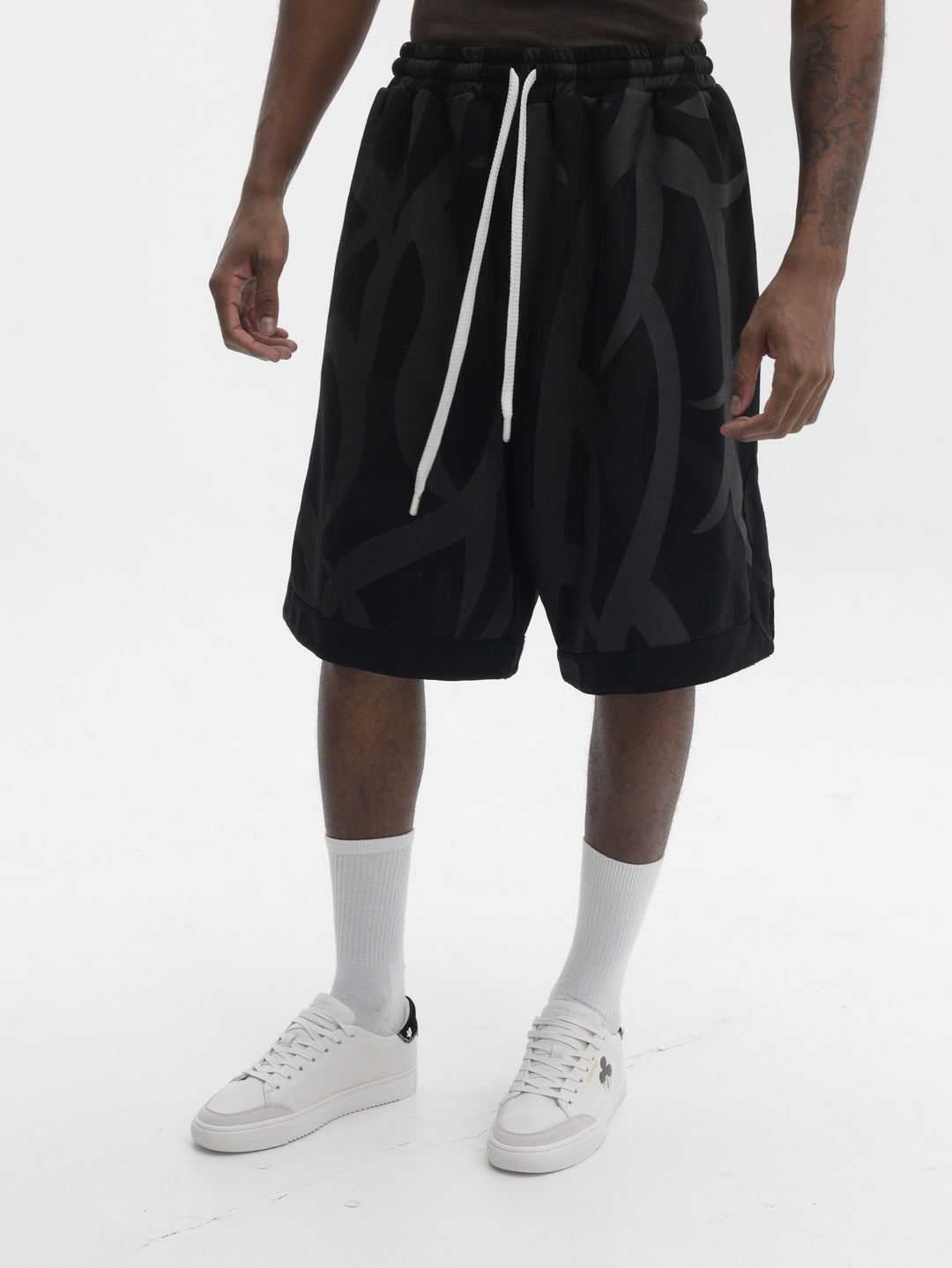 Massimo Sabbadin Shorts All Over Print Black