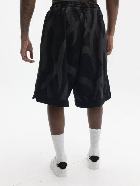 Massimo Sabbadin Shorts All Over Print Black