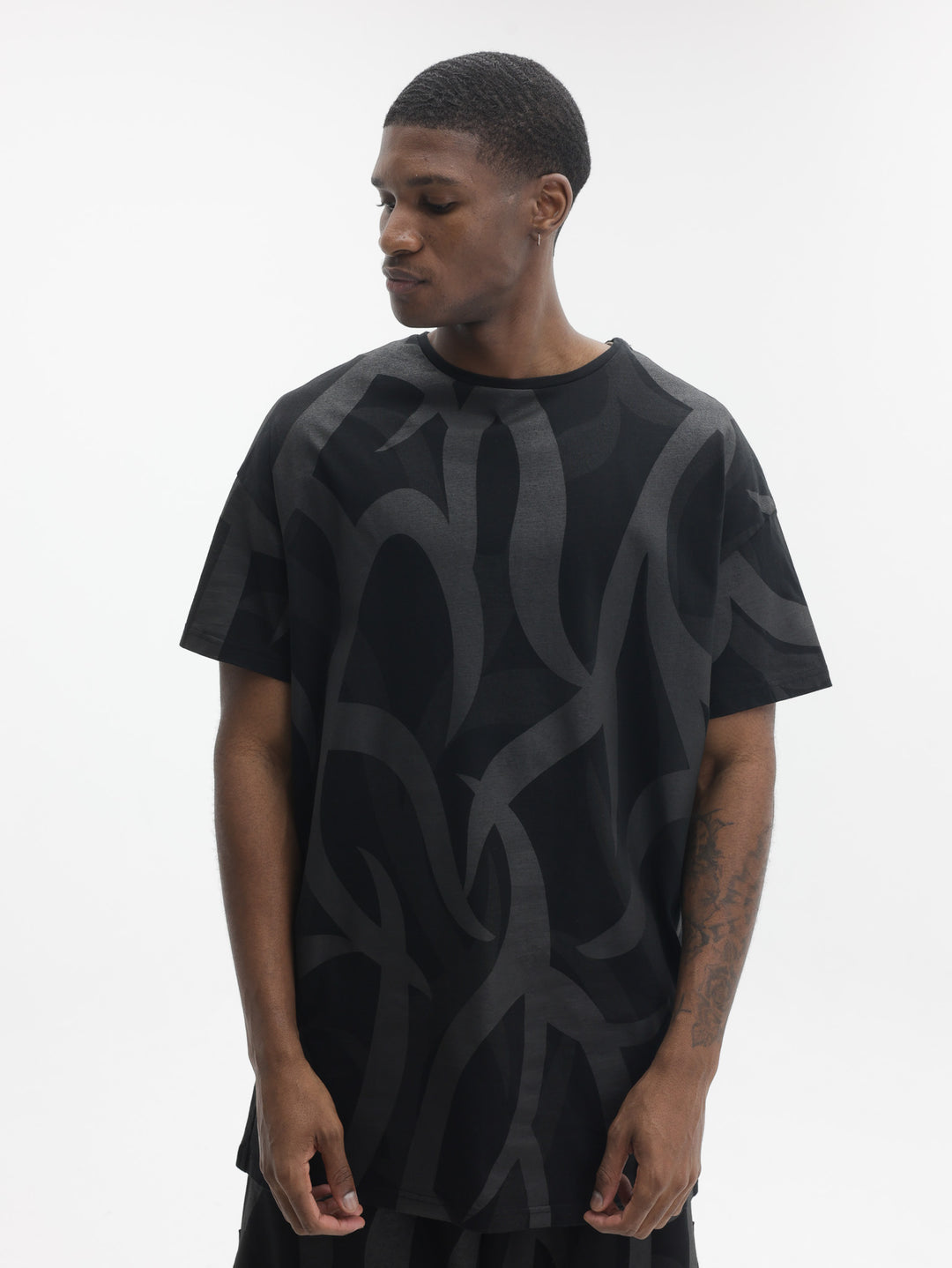Massimo Sabbadin T-Shirt All Over Print Black