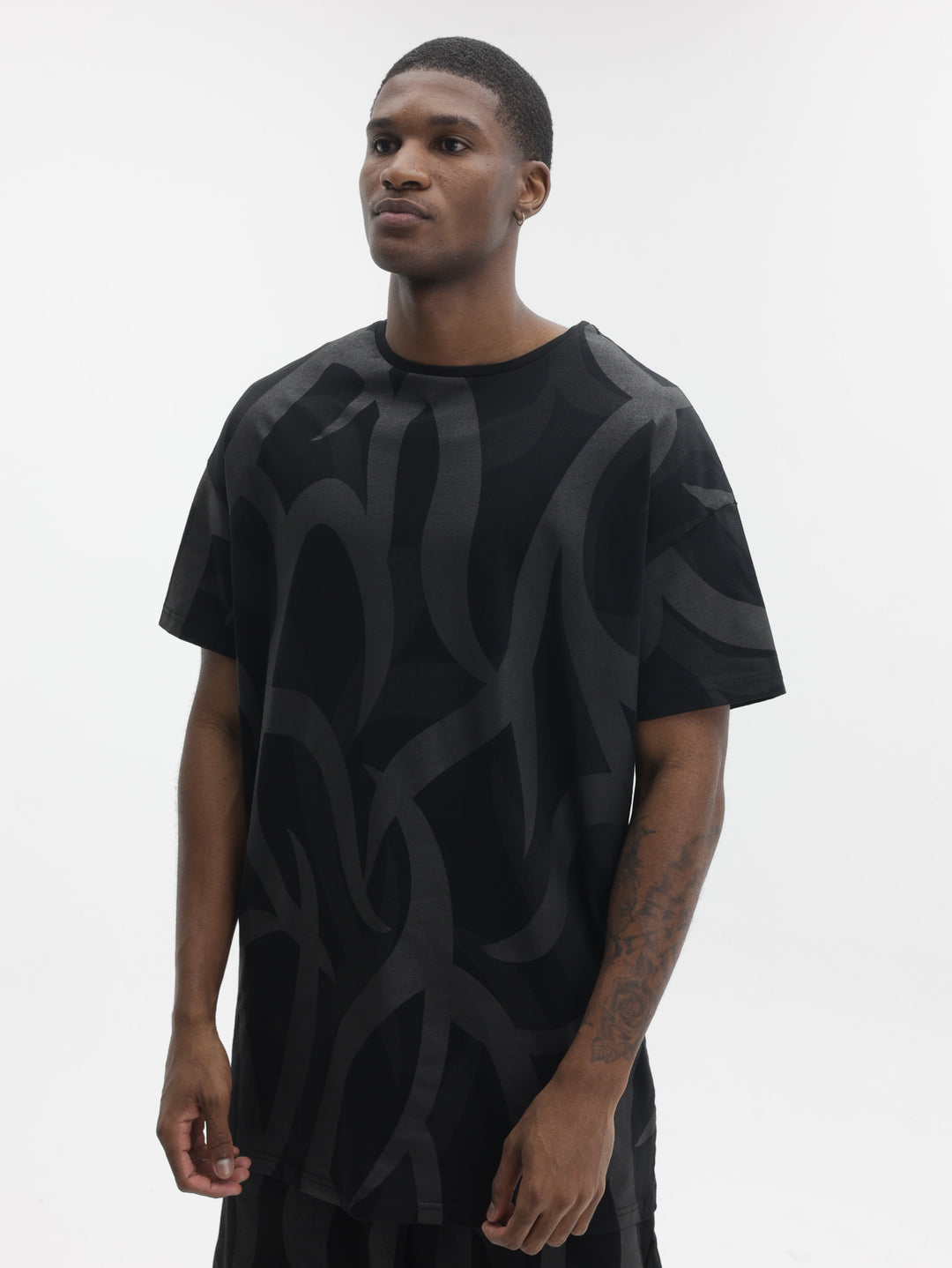 Massimo Sabbadin T-Shirt All Over Print Black