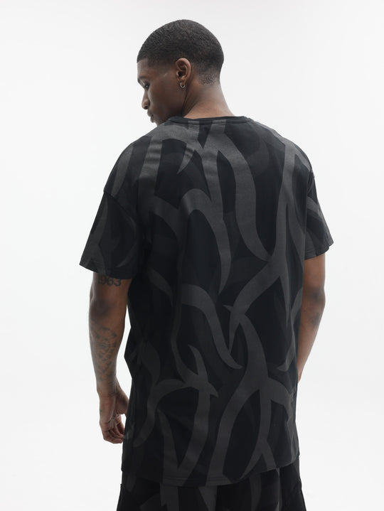 Massimo Sabbadin T-Shirt All Over Print Black
