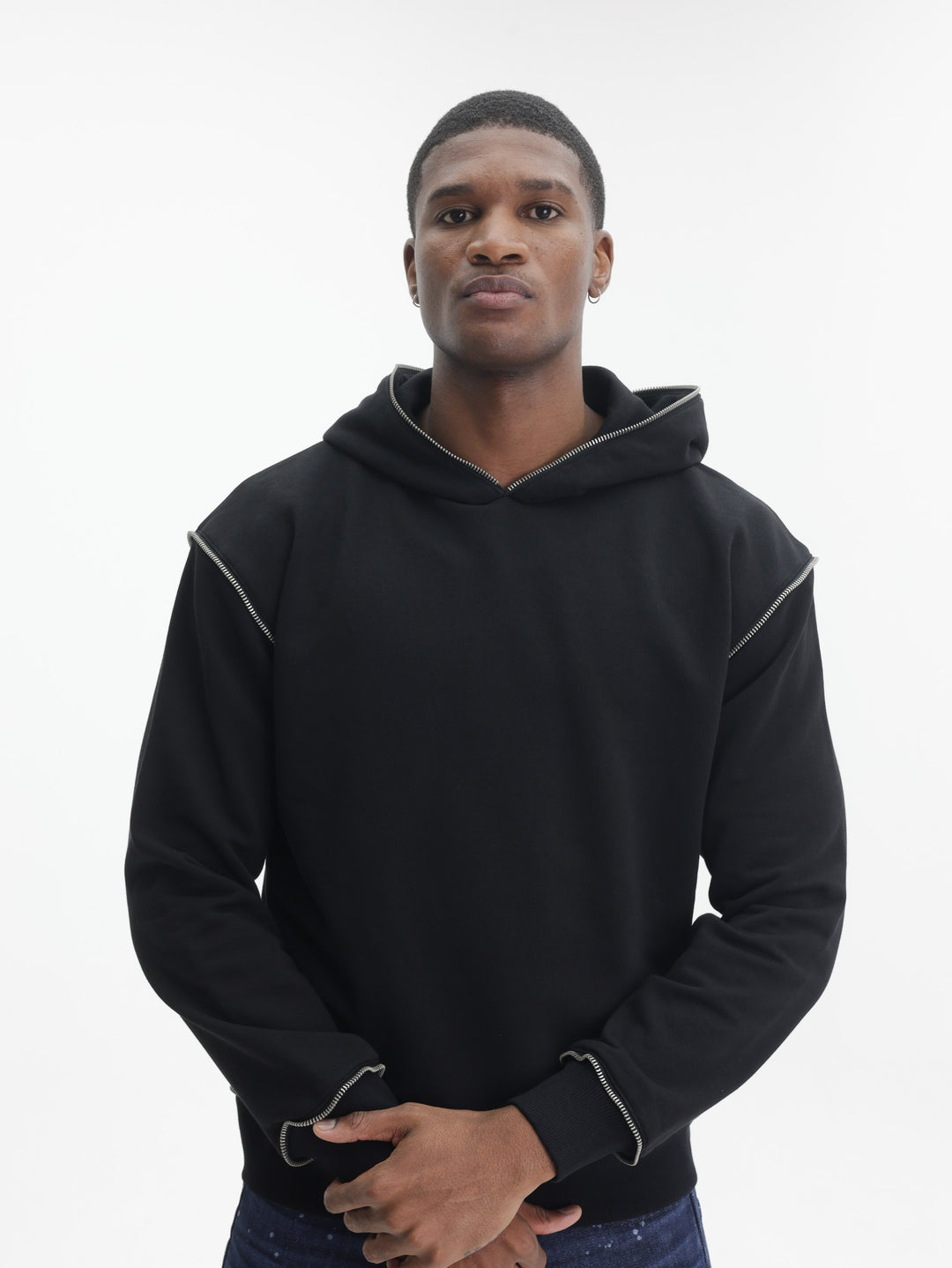 Massimo Sabbadin Sweater With Hood Black
