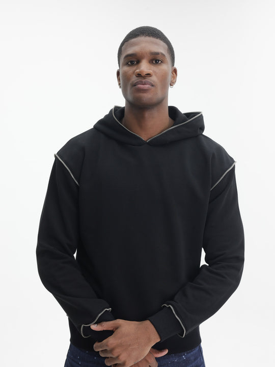 Massimo Sabbadin Sweater With Hood Black