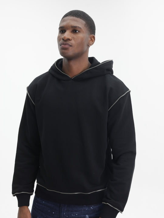 Massimo Sabbadin Sweater With Hood Black