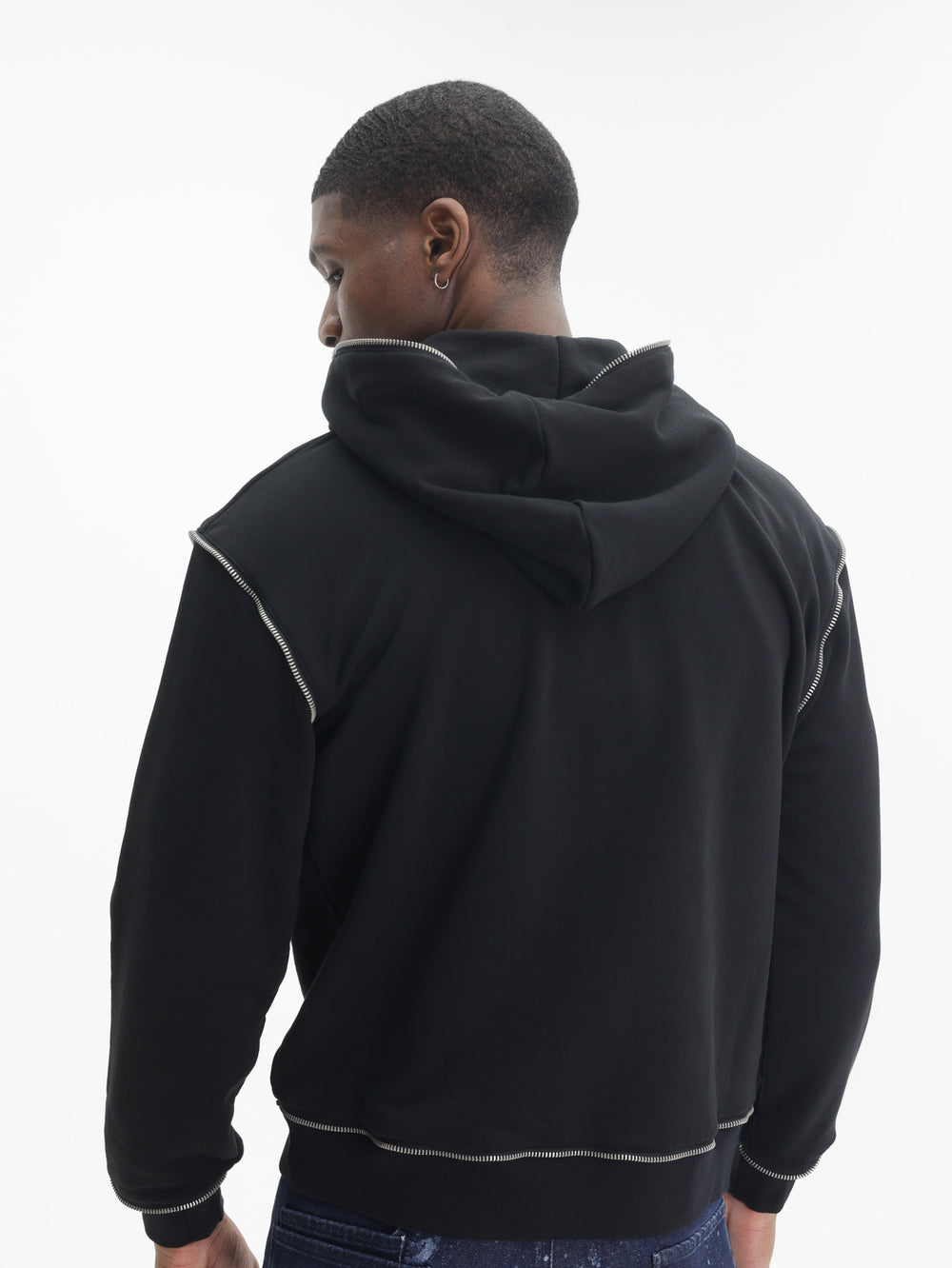 Massimo Sabbadin Sweater With Hood Black