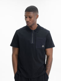 Moose Knuckles Golfer Zip Pockt  Coll Black