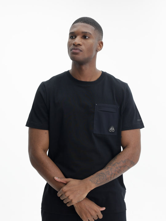 Moose Knuckles T-Shirt B Pockt Small Logo Black
