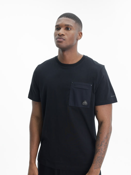Moose Knuckles T-Shirt B Pockt Small Logo Black