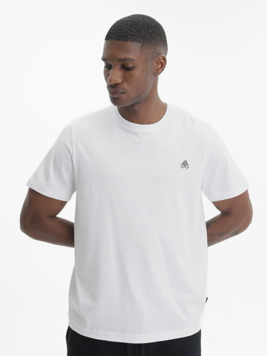 Moose Knuckles T-Shirt Small Black Logo White