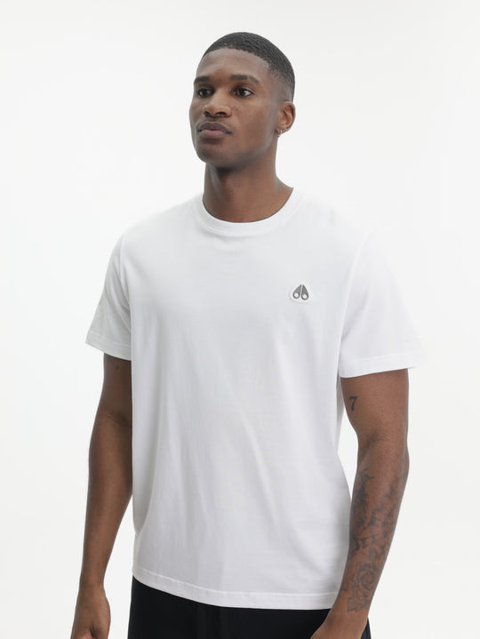 Moose Knuckles T-Shirt Small Black Logo White