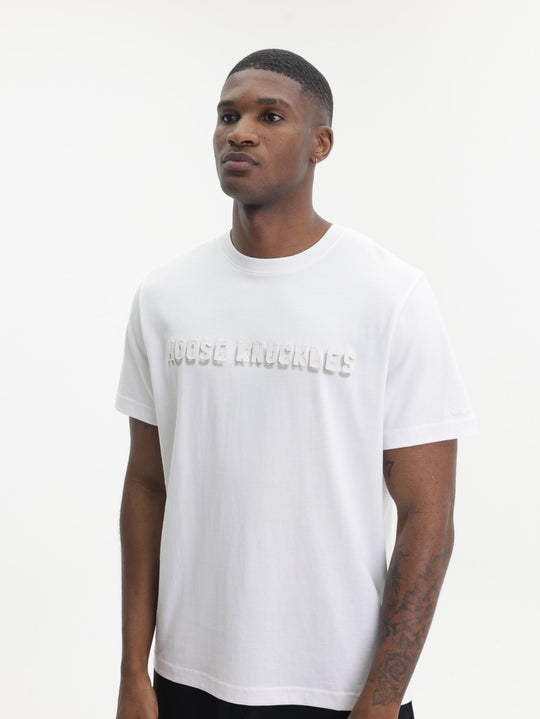 Moose Knuckles T-Shirt 3d Mk Text  White