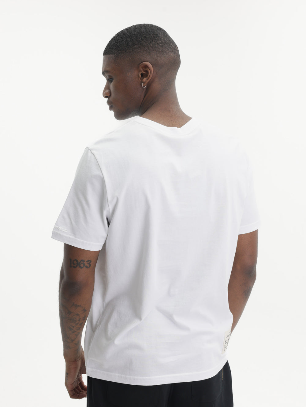 Moose Knuckles T-Shirt Gry Large Logo Prnt White