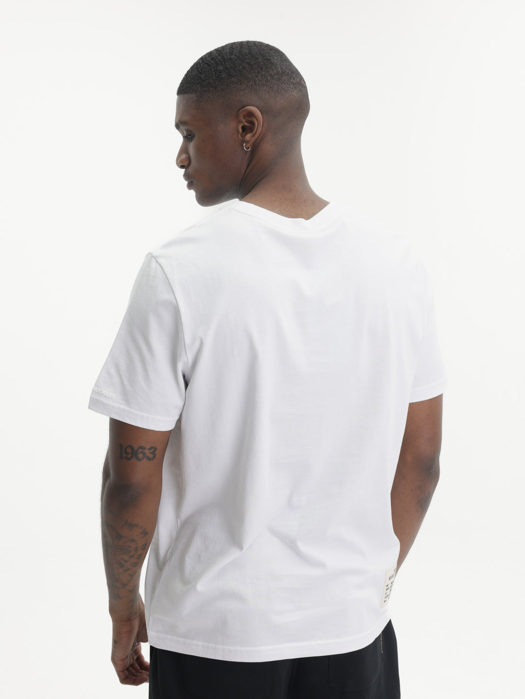Moose Knuckles T-Shirt Gry Large Logo Prnt White