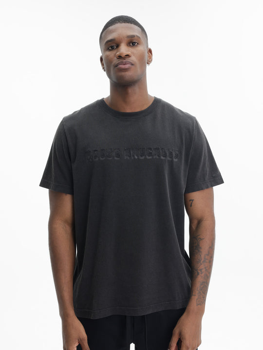 Moose Knuckles T-Shirt 3d Mk Text  Black