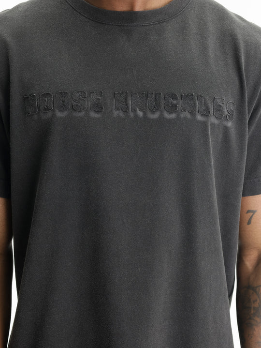 Moose Knuckles T-Shirt 3d Mk Text  Black